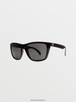 Z0ZR08498 Gloss Black/Gray Unisex Plasm Sunglasses Volcom Outdoor - Image 2