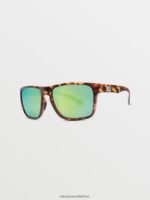 Z0ZR08500 Matte Tort/Green Polar Unisex Trick Sunglasses Volcom Outdoor - Image 3
