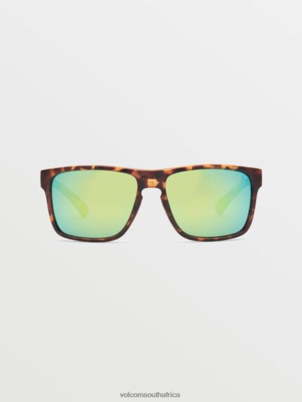 Z0ZR08500 Matte Tort/Green Polar Unisex Trick Sunglasses Volcom Outdoor