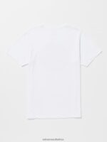 Z0ZR0851 White Men Switchflip Tech Short Sleeve Tee Volcom Clothing - Image 2