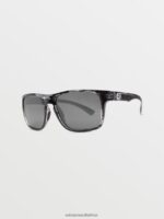 Z0ZR08535 Gloss Marble/Silver Mirror Unisex Trick Sunglasses Volcom Outdoor - Image 3