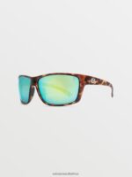 Z0ZR08536 Matte Tort/Green Polar Unisex Roll Sunglasses Volcom Outdoor - Image 2