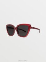 Z0ZR08541 Matte Trans Pomegranate/Gray Unisex Milli Sunglasses Volcom Outdoor - Image 2
