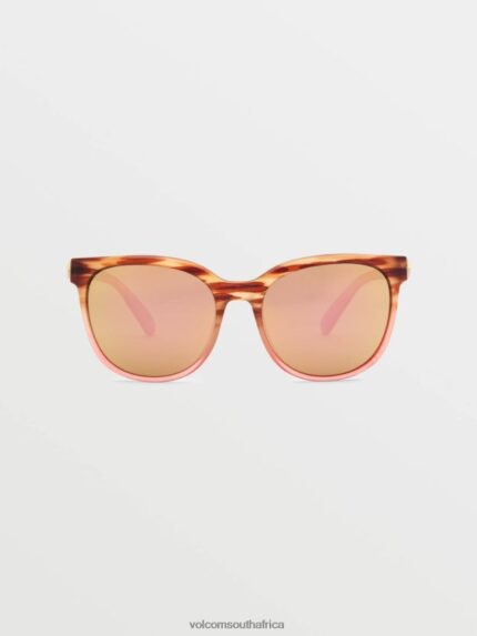 Z0ZR08552 Gloss Punk Tort/Bronze Champagne Chrome Unisex Garden Sunglasses Volcom Outdoor