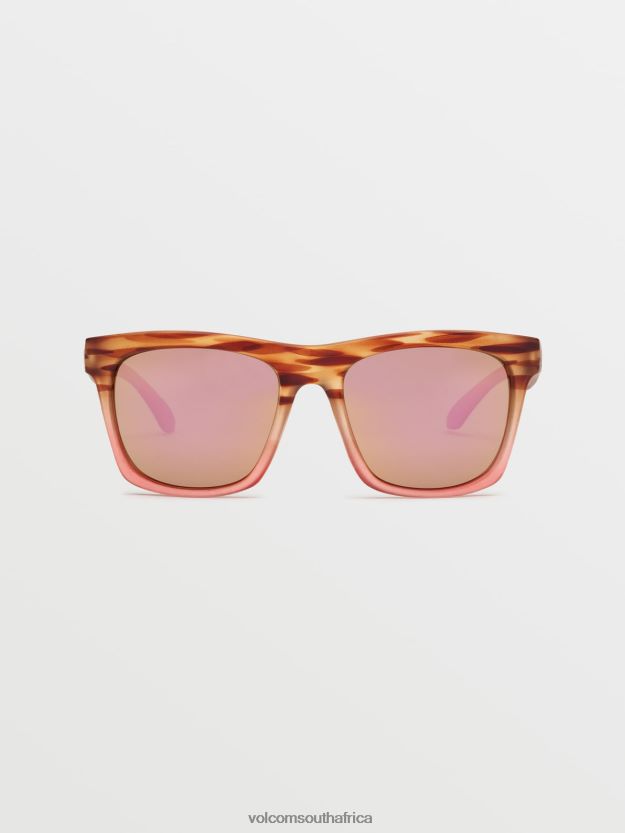 Z0ZR08554 Matte Punk Tort/Bronze Champagne Chrome Unisex Jewel Sunglasses Volcom Outdoor - Image 1