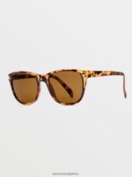 Z0ZR08569 Gloss Tort/Bronze Unisex Swing Sunglasses Volcom Outdoor - Image 3