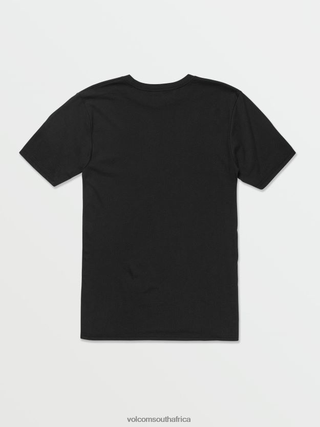 Z0ZR0857 Black Men Stone Tech Short Sleeve Tee Volcom Clothing - Image 2