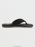 Z0ZR08580 Black Men Victor Sandals Volcom Footwear - Image 5