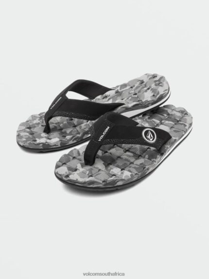 Z0ZR08581 Grey Combo Men Recliner Sandals Volcom Footwear