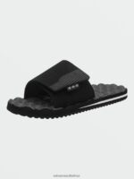 Z0ZR08587 Black White Men Recliner Slide Sandals Volcom Footwear - Image 3