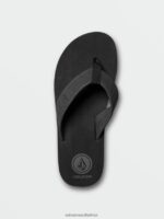 Z0ZR08588 Black Destructo Men Daycation Sandals Volcom Footwear - Image 5