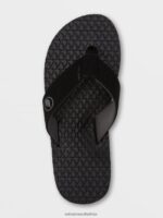 Z0ZR08593 Black Grey Men Eco Recliner 2 Sandals Volcom Footwear - Image 7