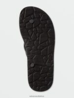 Z0ZR08594 Black Men Eco Concourse Sandals Volcom Footwear - Image 3