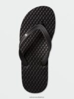 Z0ZR08594 Black Men Eco Concourse Sandals Volcom Footwear - Image 6