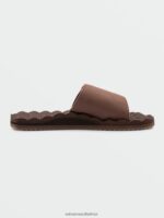 Z0ZR08597 Brown Men Recliner Slide Sandals Volcom Footwear - Image 8