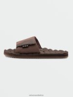 Z0ZR08597 Brown Men Recliner Slide Sandals Volcom Footwear - Image 10
