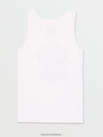 Z0ZR0859 White Men Solid Heather Tank Volcom Clothing - Image 3