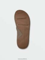 Z0ZR08604 Brown Men V.Co Draft Sandals Volcom Footwear - Image 2