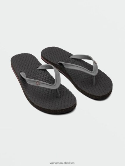 Z0ZR08608 Pewter Men Eco Concourse Sandals Volcom Footwear