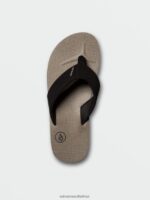 Z0ZR08610 Khaki Men Victor Sandals Volcom Footwear - Image 6