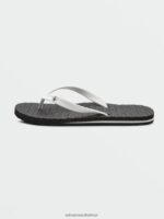 Z0ZR08612 White Men Eco Concourse Sandals Volcom Footwear - Image 5