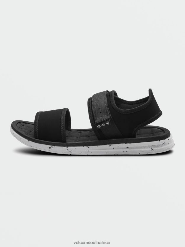 Z0ZR08619 Black White Men V.Co Draft Sport Sandals Volcom Footwear - Image 2