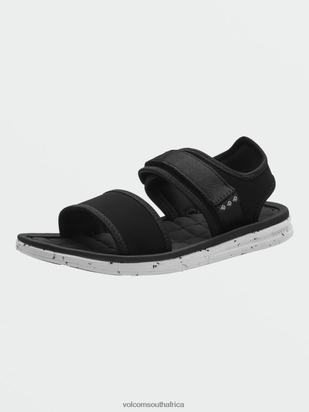 Z0ZR08619 Black White Men V.Co Draft Sport Sandals Volcom Footwear - Image 9