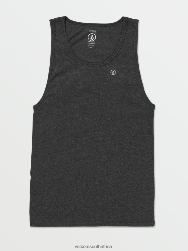 z0zr0861_dark_black_heather_men_solid_heather_tank_volcom_clothing.jpg Z0ZR0861 Dark Black Heather Men Solid Heather Tank Volcom Clothing - Image 1