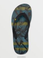 Z0ZR08622 Lime Men Rocker 2 Sandals Volcom Footwear - Image 4