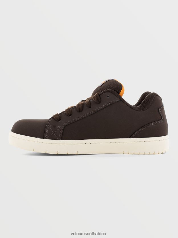 Z0ZR08628 Dark Brown Men Workwear Stone Op Art Shoes Volcom Footwear - Image 11