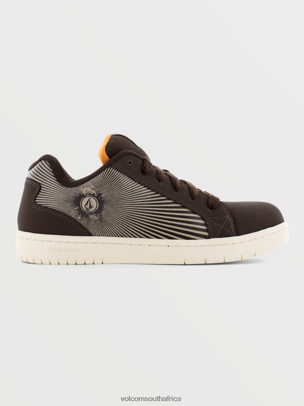 Z0ZR08628 Dark Brown Men Workwear Stone Op Art Shoes Volcom Footwear - Image 8