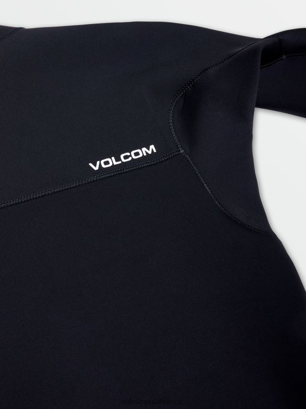 Z0ZR08635 Black Men Modulator 4/3mm Chest Zip Fullsuit Volcom Clothing - Image 23