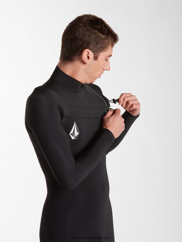 Z0ZR08643 Black Men Modulator 2/2mm Long Sleeve Springsuit Volcom Clothing - Image 11