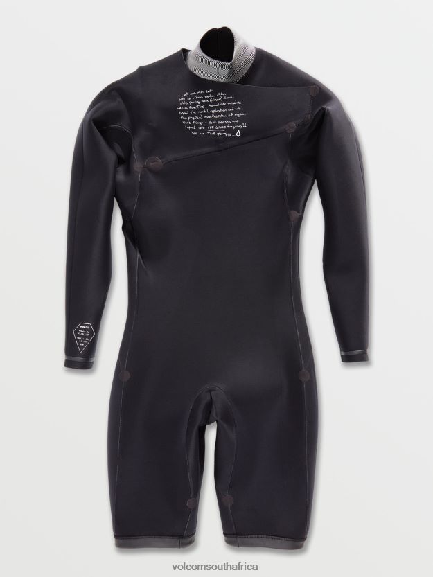 Z0ZR08643 Black Men Modulator 2/2mm Long Sleeve Springsuit Volcom Clothing - Image 26
