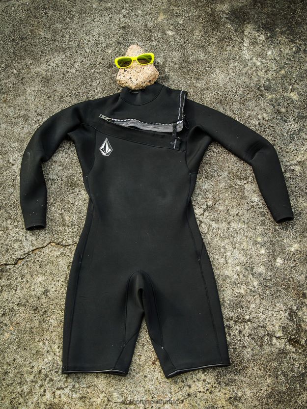 Z0ZR08643 Black Men Modulator 2/2mm Long Sleeve Springsuit Volcom Clothing - Image 33