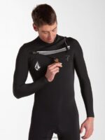 Z0ZR08643 Black Men Modulator 2/2mm Long Sleeve Springsuit Volcom Clothing - Image 8