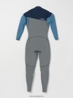 Z0ZR08644 Cruzer Blue Men Modulator 4/3mm Chest Zip Fullsuit Volcom Clothing - Image 12