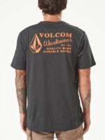 Z0ZR0864 Black Men Workwear Short Sleeve Tee Volcom Clothing - Image 19