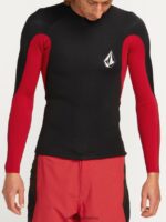 Z0ZR08654 Black Men Surf Vitals Jack Robinson 2MM UPF 50 Wetsuit Jacket Volcom Clothing - Image 21