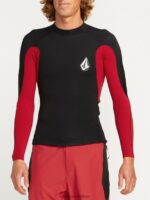 Z0ZR08654 Black Men Surf Vitals Jack Robinson 2MM UPF 50 Wetsuit Jacket Volcom Clothing - Image 8