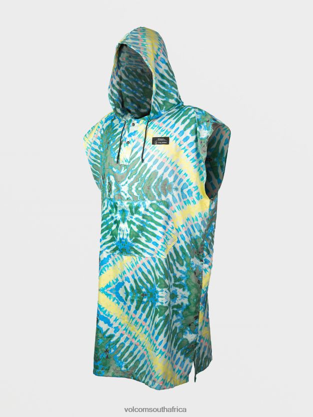 Z0ZR08665 Tie Dye Men Packable Beach Poncho Volcom x Matador Surf - Image 2