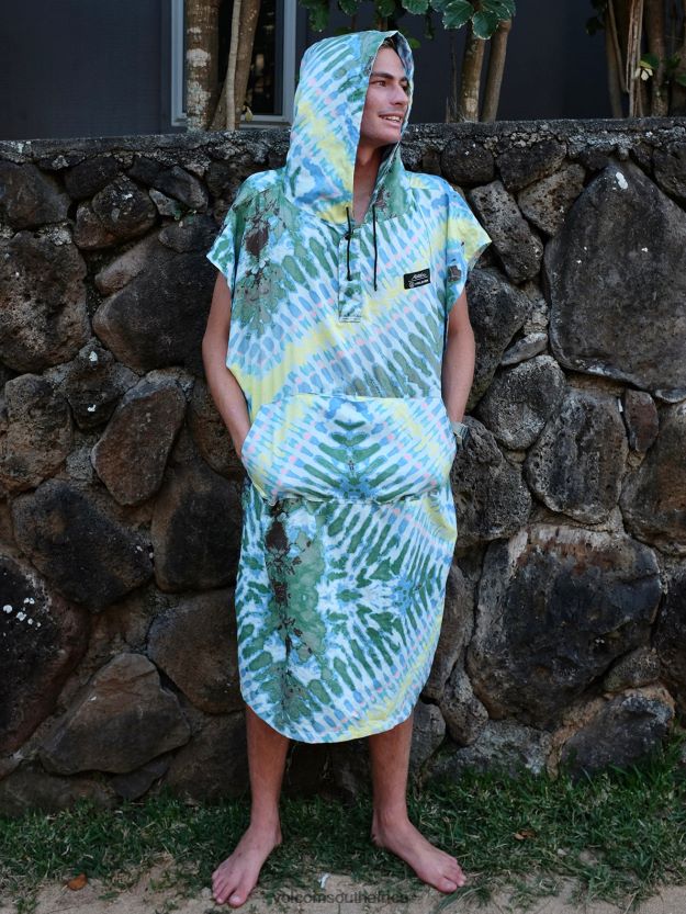 Z0ZR08665 Tie Dye Men Packable Beach Poncho Volcom x Matador Surf - Image 4
