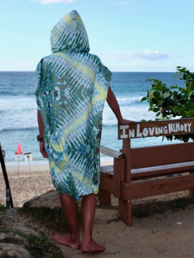 Z0ZR08665 Tie Dye Men Packable Beach Poncho Volcom x Matador Surf - Image 10