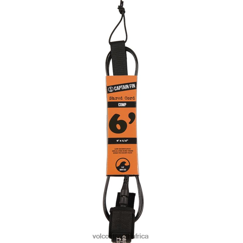 Z0ZR08696 Black Men Shred Cord 6 Comp Volcom Surf - Image 2