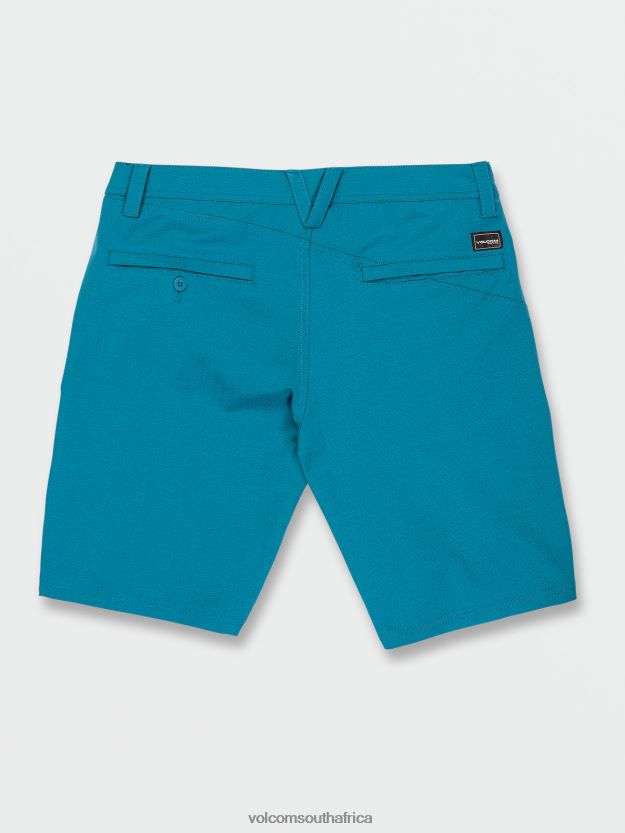 Z0ZR08752 Ocean Teal Unisex Slub Frickin Cross Shred Shorts Volcom Outdoor - Image 2