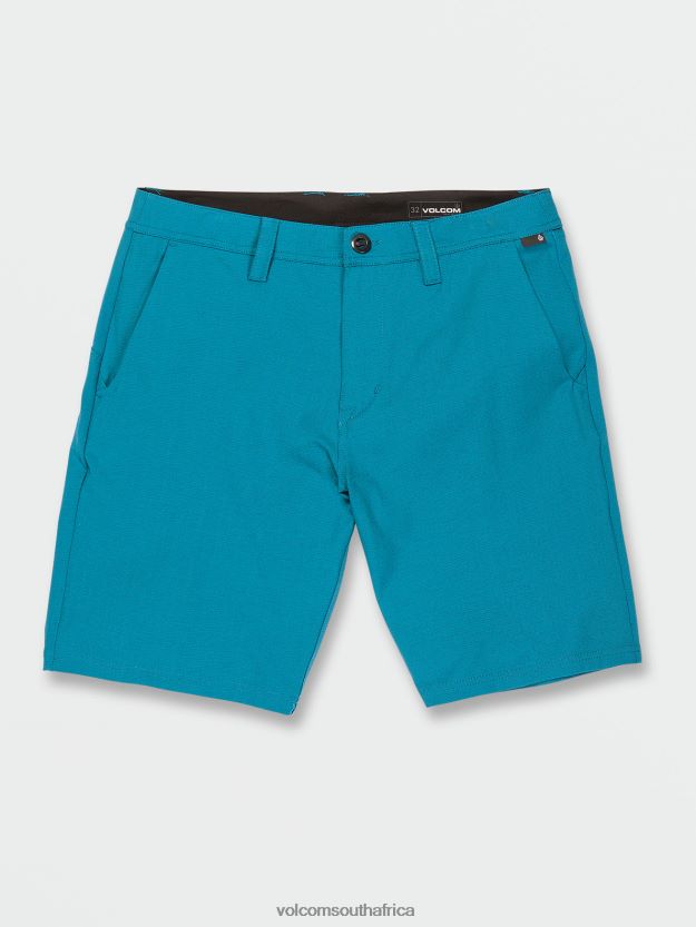 Z0ZR08752 Ocean Teal Unisex Slub Frickin Cross Shred Shorts Volcom Outdoor - Image 1