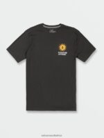 Z0ZR08753 Vintage Black Unisex Farm to Yarn Rayz Short Sleeve Tee Volcom Outdoor - Image 10