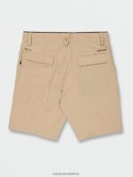 Z0ZR08754 Almond Unisex Veeco Transit Shorts Volcom Outdoor - Image 4