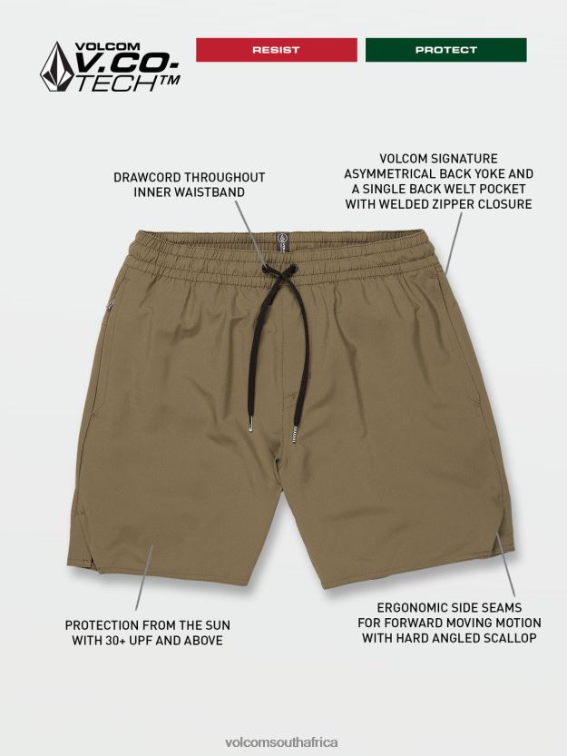 Z0ZR08756 Winter Moss Unisex Frickin Ascender Shorts Volcom Outdoor - Image 7
