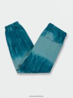 Z0ZR08758 Coastal Blue Unisex Iconic Stone Plus Elastic Waist Fleece Pants Volcom Outdoor - Image 3